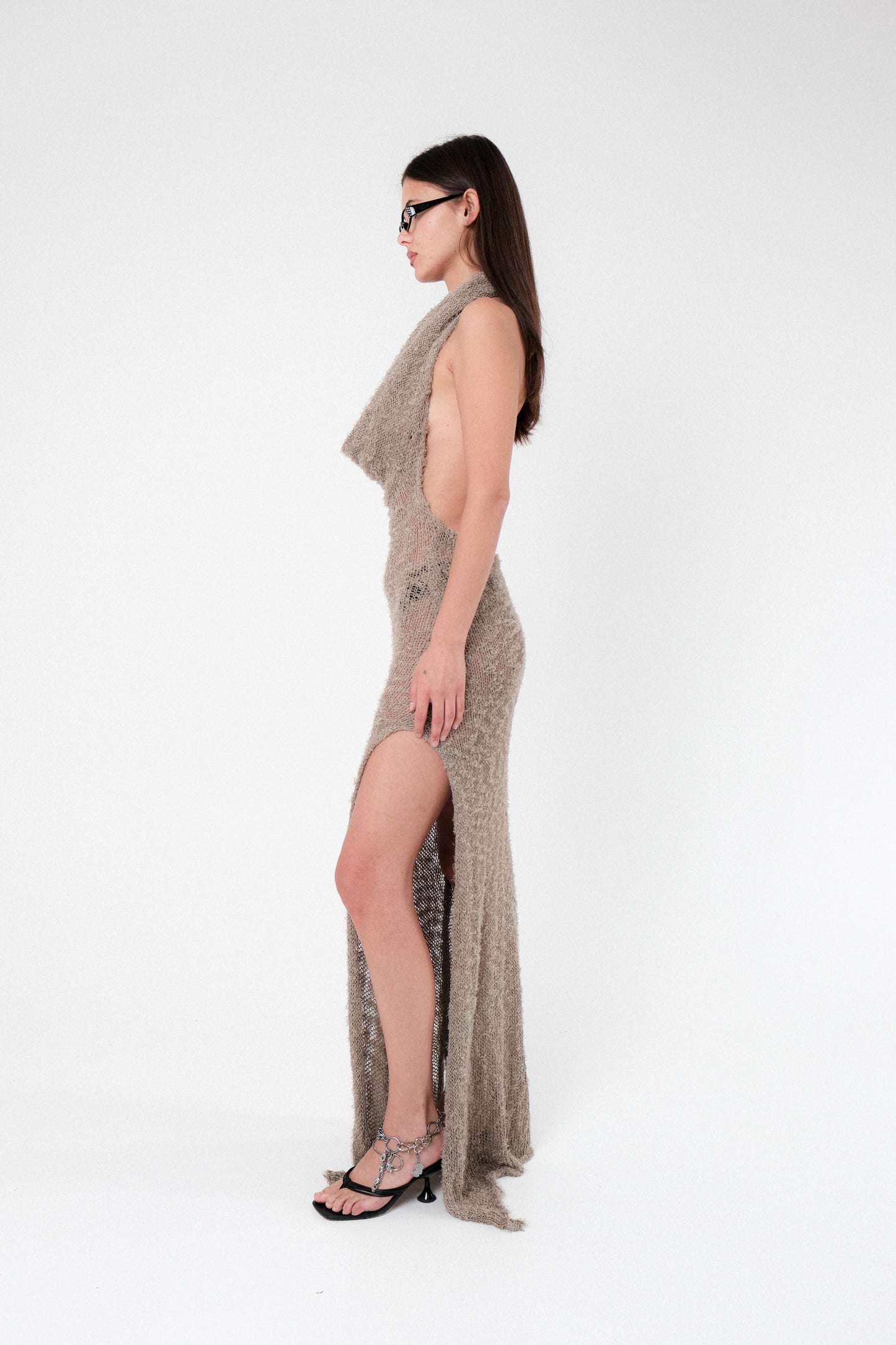 cowl maxi dress