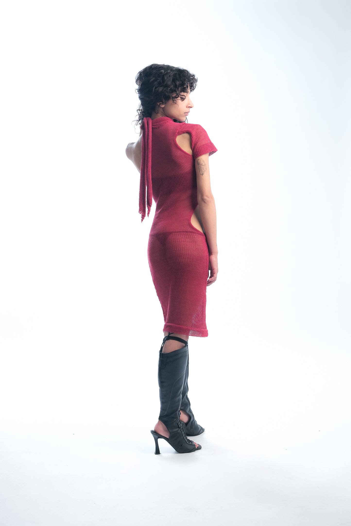 cut out midi dress