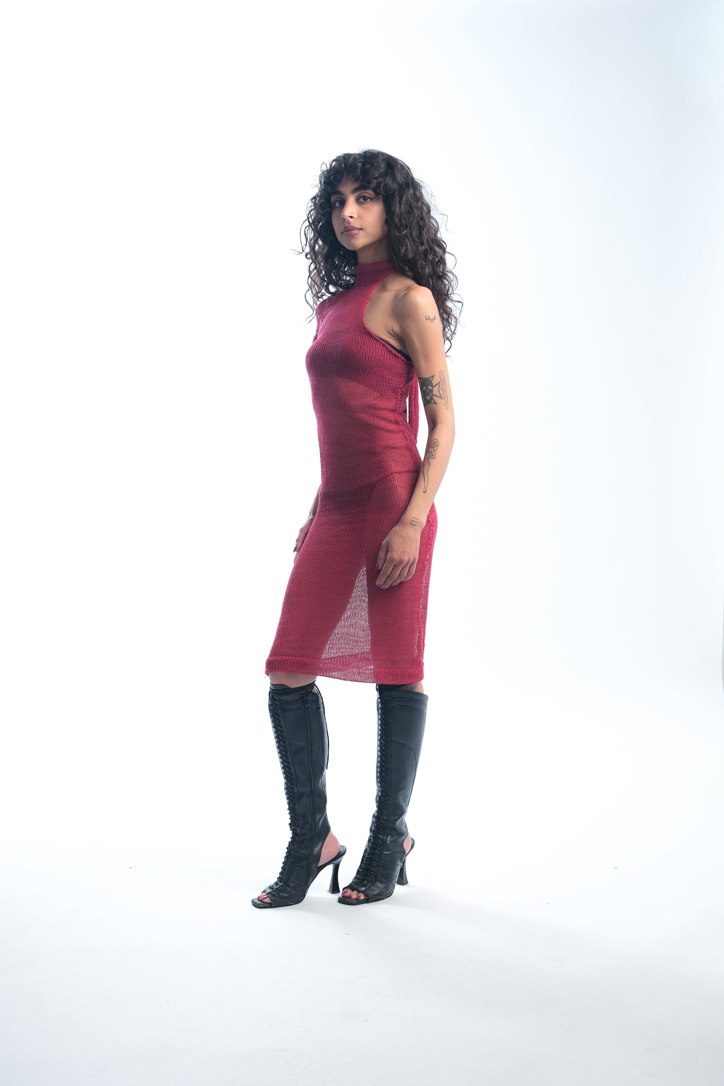 cut out midi dress